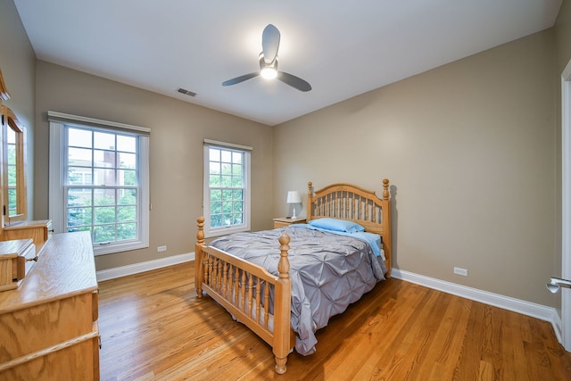 17 Virginia Pkwy, Schaumburg, IL 60193 - bedroom with baseboards, light wood-style flooring, and ceiling fan