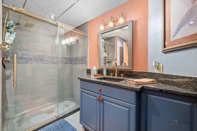 20719 Highview Rd, Marengo, IL 60152 - bathroom with a stall shower and vanity