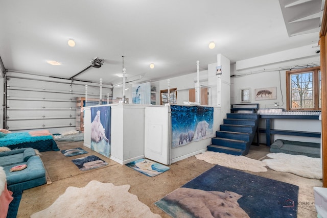 20719 Highview Rd, Marengo, IL 60152 - misc room featuring unfinished concrete floors and a garage