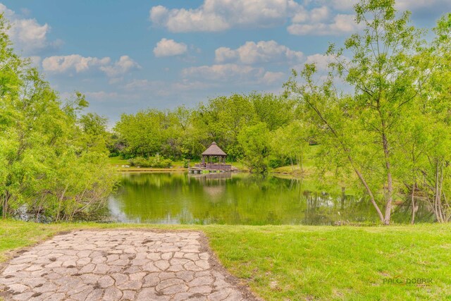 20719 Highview Rd, Marengo, IL 60152 - view of home's community featuring a gazebo and a water view