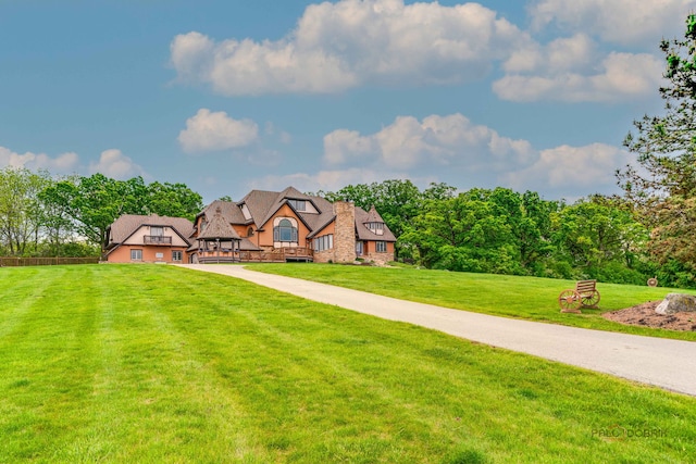 20719 Highview Rd, Marengo, IL 60152 - english style home featuring driveway and a front lawn