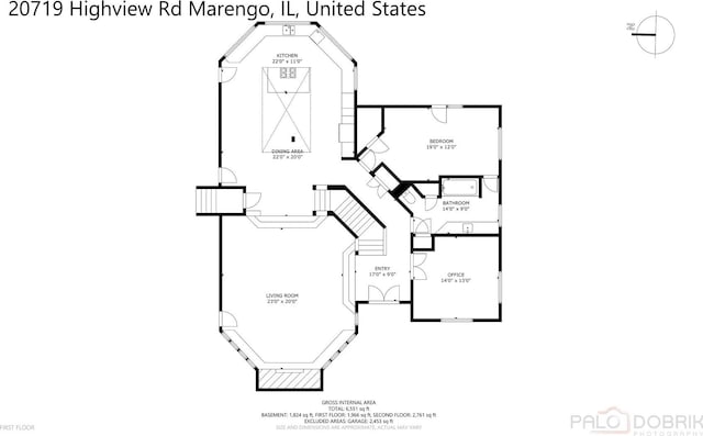 20719 Highview Rd, Marengo, IL 60152 - floor plan / room layout