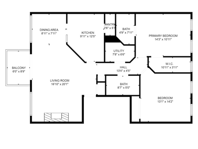 1300 Woodside Ct Unit B2, Schaumburg, IL 60193 - home floor plan