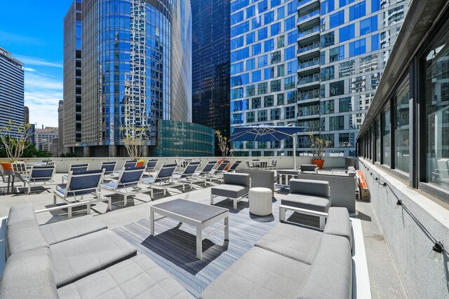 405 N Wabash Ave Unit 502, Chicago, IL 60611 - view of patio with a view of city