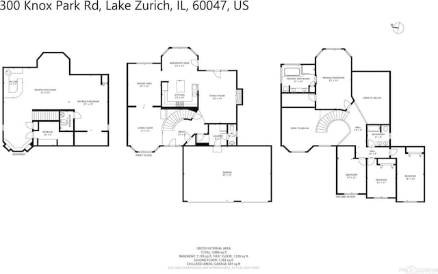 300 Knox Park Rd, Lake Zurich, IL 60047 - view of home floor plan