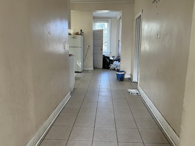 6812 S Hermitage Ave, Chicago, IL 60636 - hall with light tile patterned flooring and baseboards