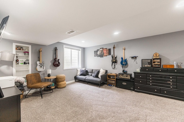 86 E Hummingbird Ave, Cortland, IL 60112 - living area with carpet and baseboards