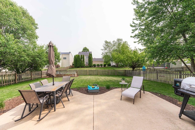 86 E Hummingbird Ave, Cortland, IL 60112 - view of patio / terrace with outdoor dining space and grilling area