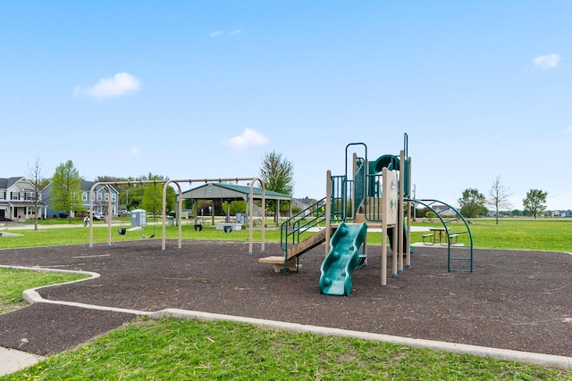 86 E Hummingbird Ave, Cortland, IL 60112 - community playground featuring a lawn