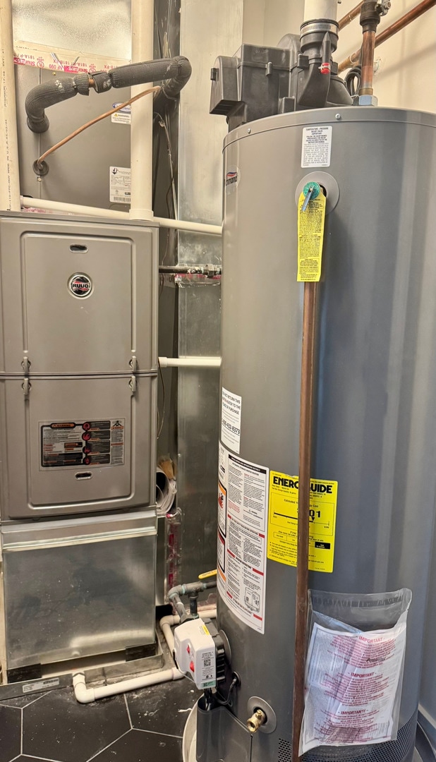 1110 W Marquette Rd, Chicago, IL 60621 - utility room with water heater