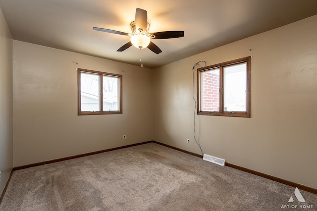 3034 190th St, Lansing, IL 60438 - carpeted spare room featuring ceiling fan and baseboards