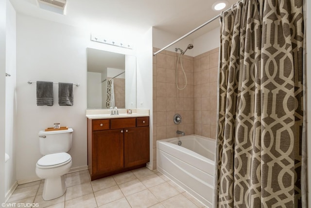 520 S State St Unit 614, Chicago, IL 60605 - bathroom featuring tile patterned floors, vanity, toilet, and shower / tub combo