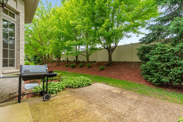 11104 Karen Dr, Orland Park, IL 60467 - fenced backyard with a patio area