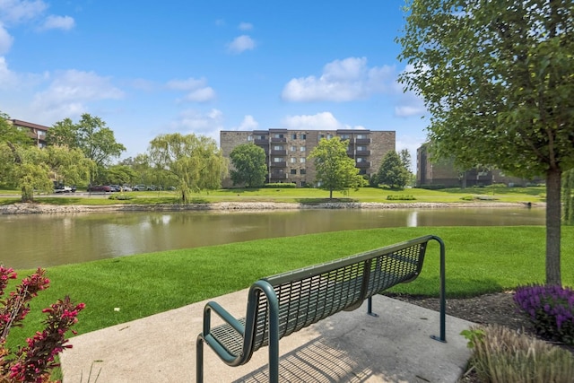 720 Wellington Ave Unit 206, Elk Grove Village, IL 60007 - view of patio / terrace featuring a water view