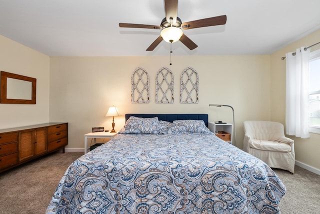 8048 W Magnolia Dr, Frankfort, IL 60423 - bedroom with carpet floors, baseboards, and a ceiling fan