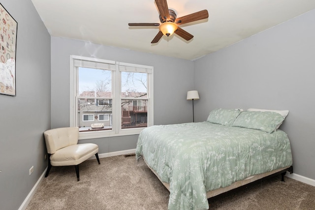 8048 W Magnolia Dr, Frankfort, IL 60423 - carpeted bedroom featuring baseboards and a ceiling fan