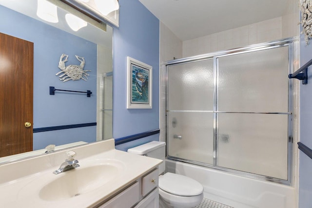 325 Indian Ridge Trl, Wauconda, IL 60084 - full bath with vanity, toilet, and bath / shower combo with glass door