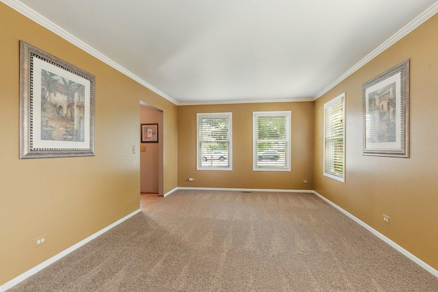 325 Indian Ridge Trl, Wauconda, IL 60084 - unfurnished room with ornamental molding, baseboards, and light carpet