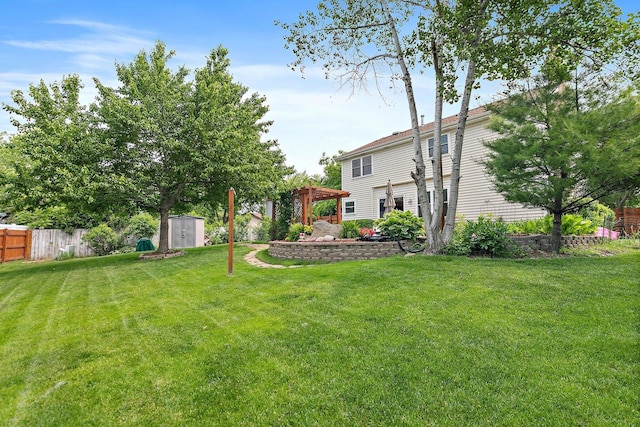 325 Indian Ridge Trl, Wauconda, IL 60084 - view of yard featuring a pergola