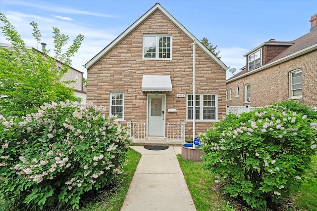 6433 28th St, Berwyn, IL 60402 - view of front of home with stone siding