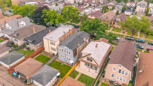 5434 W School St, Chicago, IL 60641 - aerial overview of property's location featuring nearby suburban area