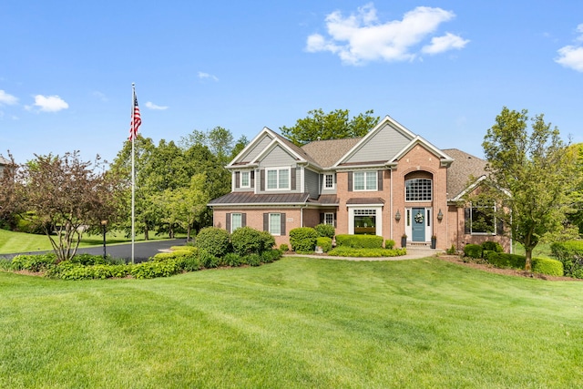 20142 N Deer Chase Ct, Deer Park, IL 60010 - view of front of house featuring a front lawn and brick siding