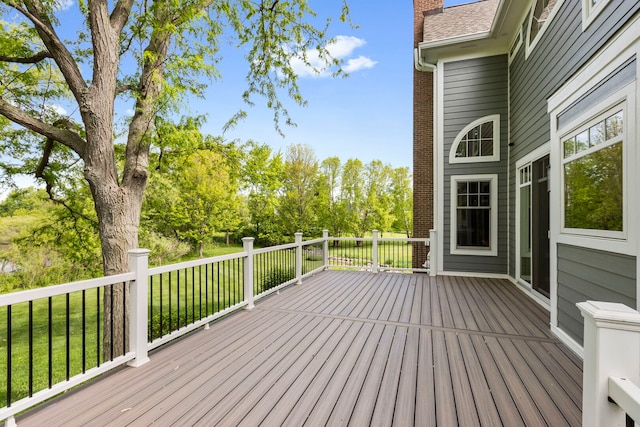20142 N Deer Chase Ct, Deer Park, IL 60010 - wooden deck featuring view of wooded area