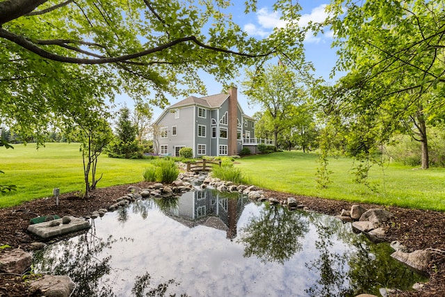 20142 N Deer Chase Ct, Deer Park, IL 60010 - water view with a small pond