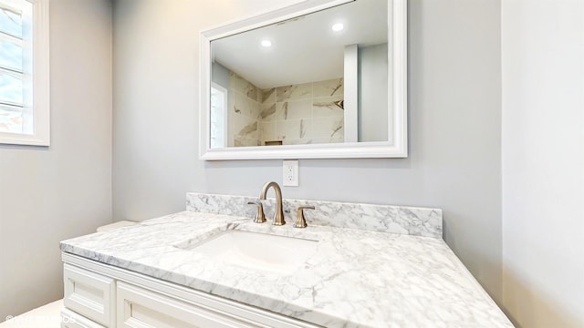 524 Escanaba Ave, Calumet City, IL 60409 - bathroom featuring vanity and recessed lighting