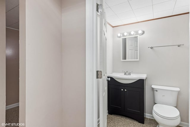 265 W Adams St, Elmhurst, IL 60126 - bathroom featuring vanity, toilet, and baseboards