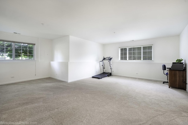 150 Lucerne Ct Unit 150, Wheeling, IL 60090 - exercise room featuring carpet flooring and baseboards