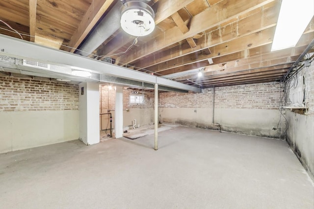 6636 S Rockwell St, Chicago, IL 60629 - below grade area with brick wall