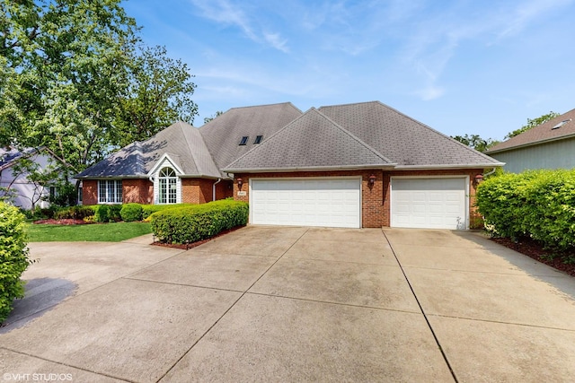 20195 Augusta Dr, Olympia Fields, IL 60461 - traditional-style home featuring brick siding, concrete driveway, and a garage