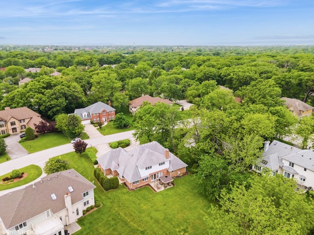 20195 Augusta Dr, Olympia Fields, IL 60461 - aerial perspective of suburban area with a heavily wooded area