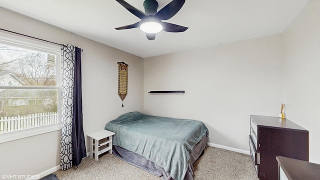 2080 Maplewood Cir, Naperville, IL 60563 - bedroom featuring carpet floors, baseboards, and ceiling fan