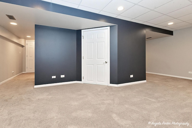 2704 Kendall Xing Unit 2704, Johnsburg, IL 60051 - finished below grade area with carpet, baseboards, and recessed lighting