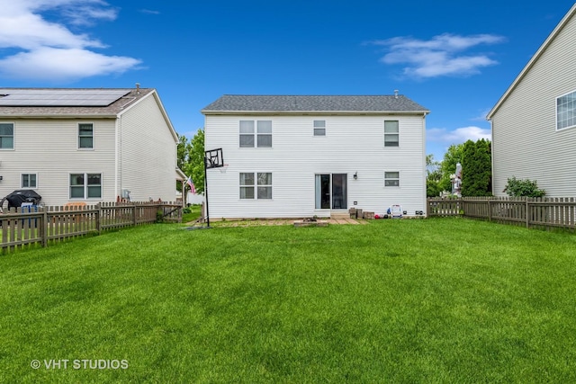 1987 Rosehill Ct, Romeoville, IL 60446 - rear view of property with entry steps