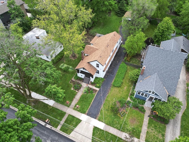 504 Newton Ave, Glen Ellyn, IL 60137 - aerial view of property and surrounding area