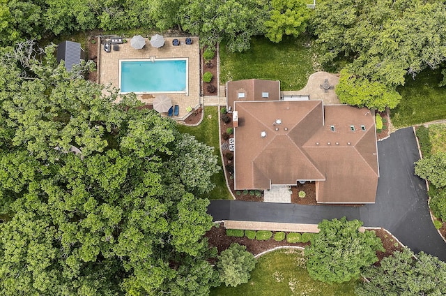 10 Black Walnut Trl, Palos Park, IL 60464 - aerial view of property and surrounding area with a pool area
