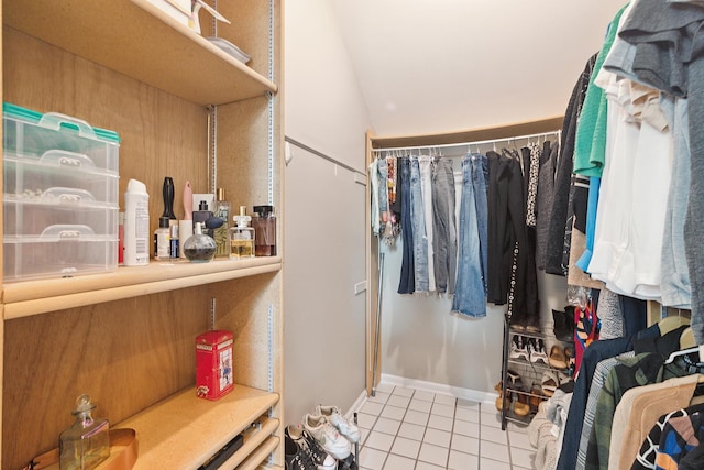10 Black Walnut Trl, Palos Park, IL 60464 - walk in closet with tile patterned flooring and vaulted ceiling