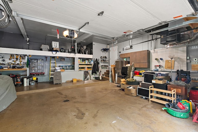 10 Black Walnut Trl, Palos Park, IL 60464 - garage featuring a workshop area and a garage door opener