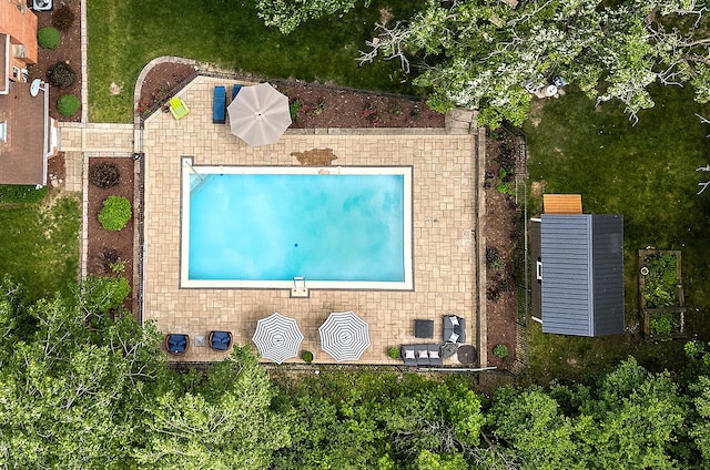 10 Black Walnut Trl, Palos Park, IL 60464 - aerial view of property and surrounding area with a pool