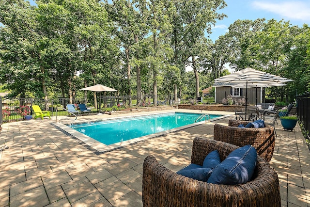 10 Black Walnut Trl, Palos Park, IL 60464 - community pool featuring a patio area, an outdoor structure, and view of scattered trees