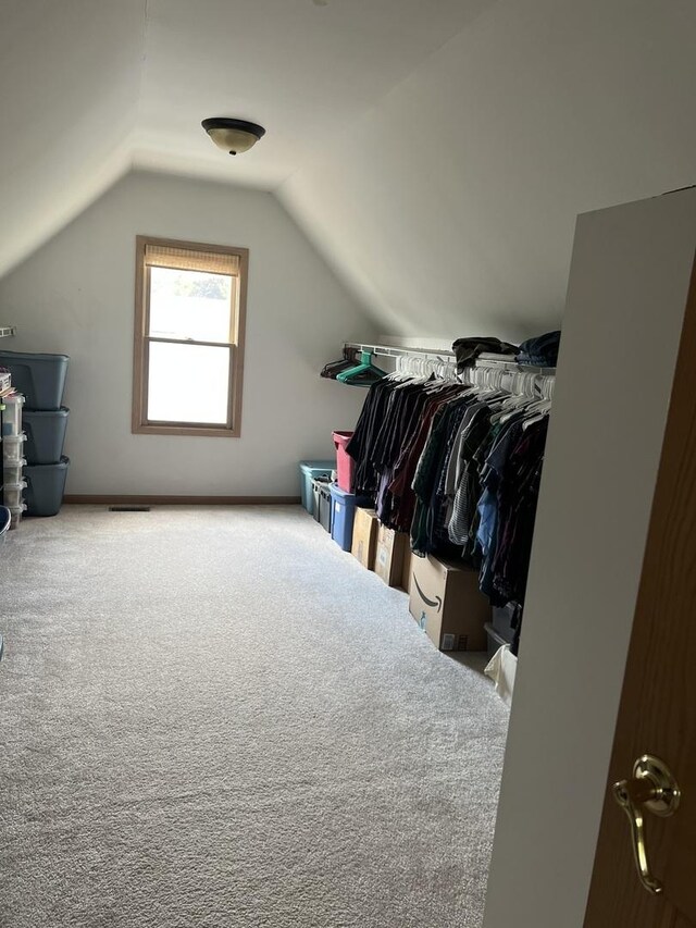 957 Chancery Ln, Cary, IL 60013 - walk in closet with carpet floors and vaulted ceiling