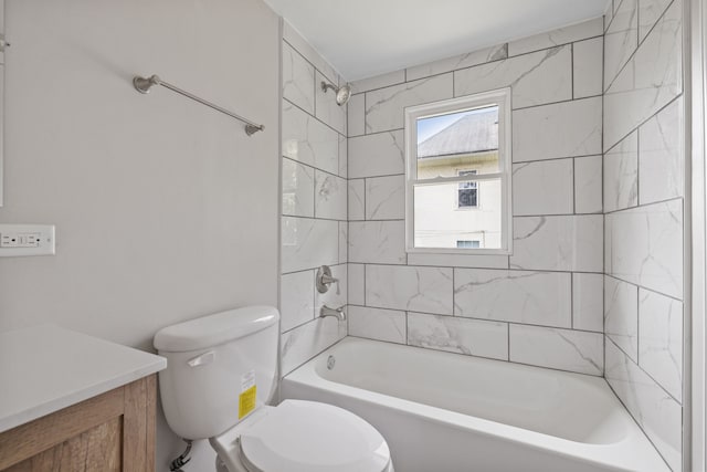 1729 S Hamilton St, Lockport, IL 60441 - full bath with toilet, bathtub / shower combination, and vanity