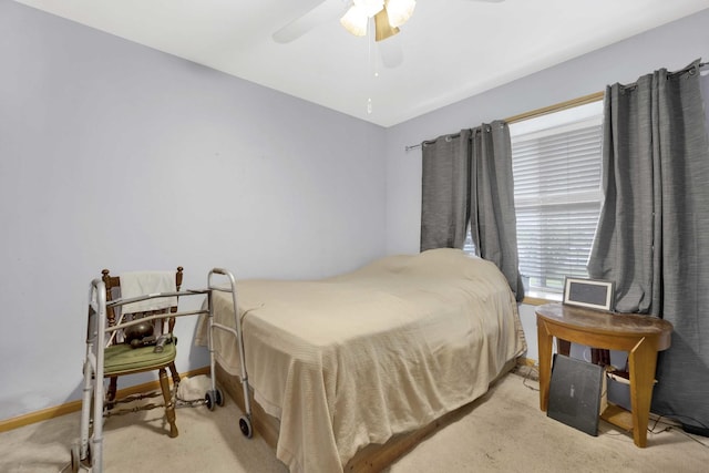 1499 Raven Dr, Bolingbrook, IL 60490 - carpeted bedroom featuring a ceiling fan and baseboards
