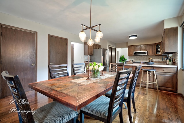 1402 Winaki Trl, Algonquin, IL 60102 - dining area with dark wood-style floors