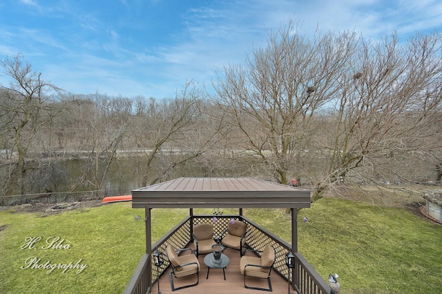 1402 Winaki Trl, Algonquin, IL 60102 - view of grassy yard featuring a gazebo and an outdoor living space