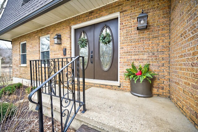 1402 Winaki Trl, Algonquin, IL 60102 - entrance to property featuring brick siding