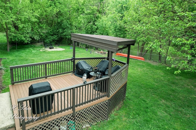 1402 Winaki Trl, Algonquin, IL 60102 - view of wooden deck